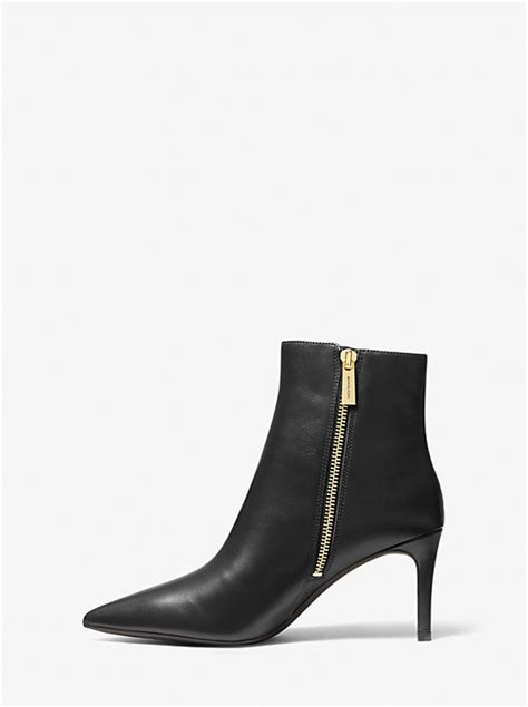 michael kors alina boots|Alina Flex Leather Ankle Boot .